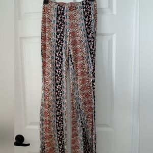 Boho Floral Patterned Women's Pants